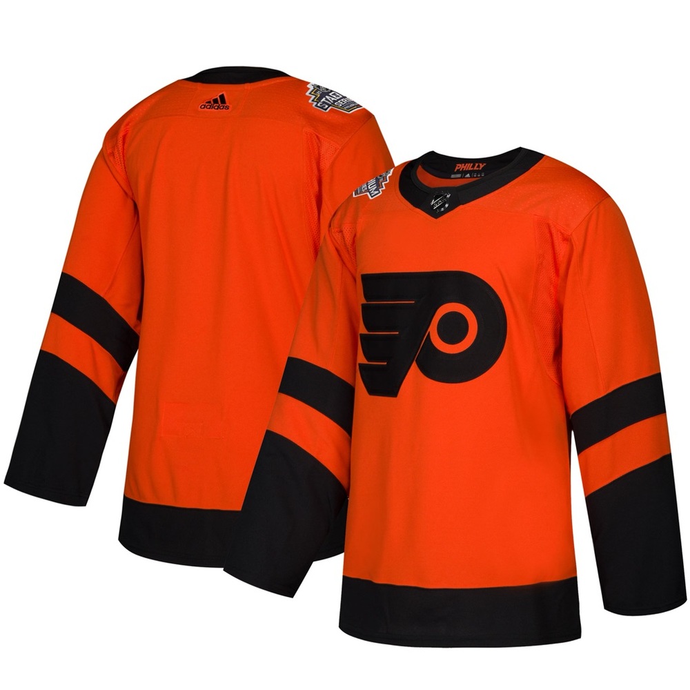 Philadelphia Flyers NHL 2019 Stadium Series jersey, adidas Climalite, size 46/S